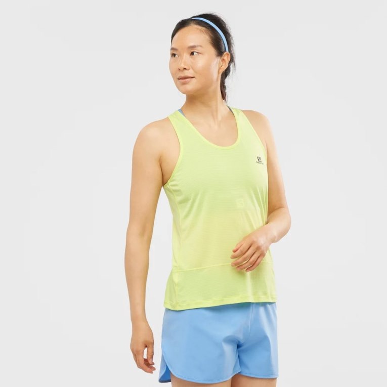 Tank Top Salomon Cross Run Mujer Azules | MX NPOS537